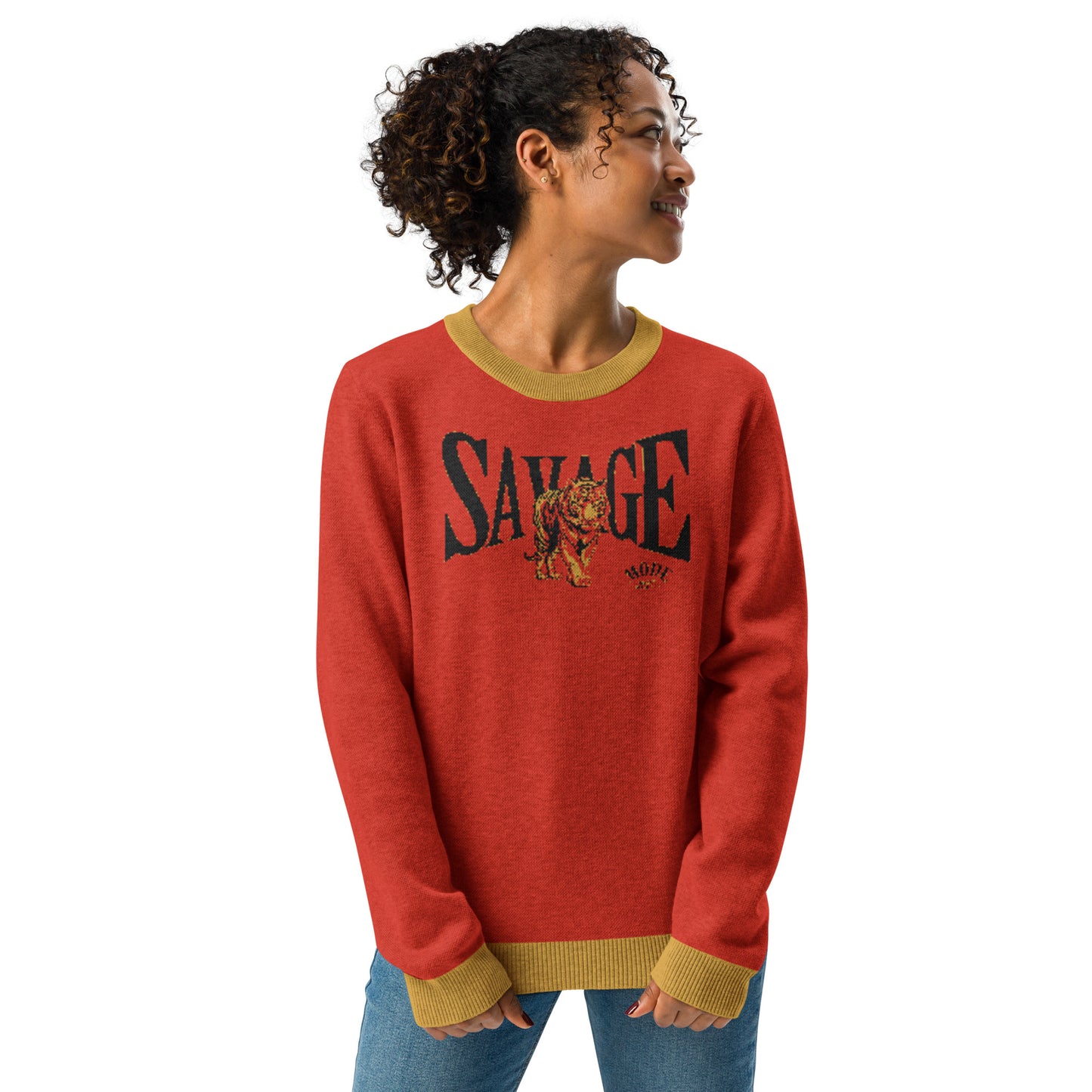 Savage Knitted Crew Neck Sweater