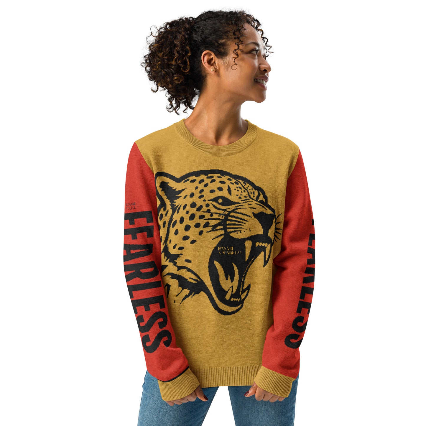 Fearless Knitted Crew Neck Sweater