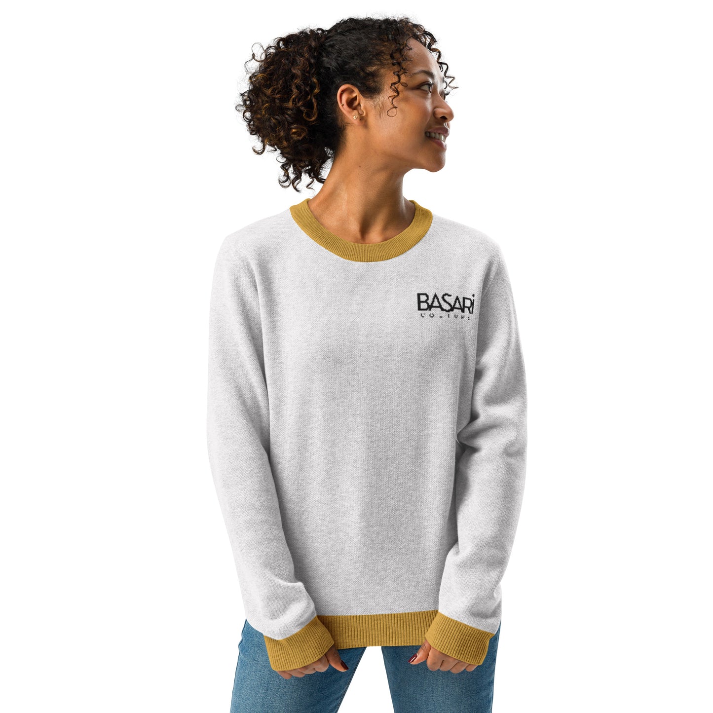 Basari™ Knitted Crew Neck Sweater