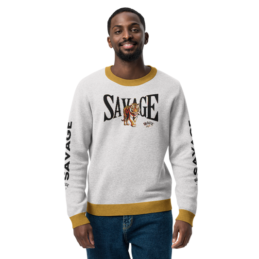 Savage Knitted Crew Neck Sweater