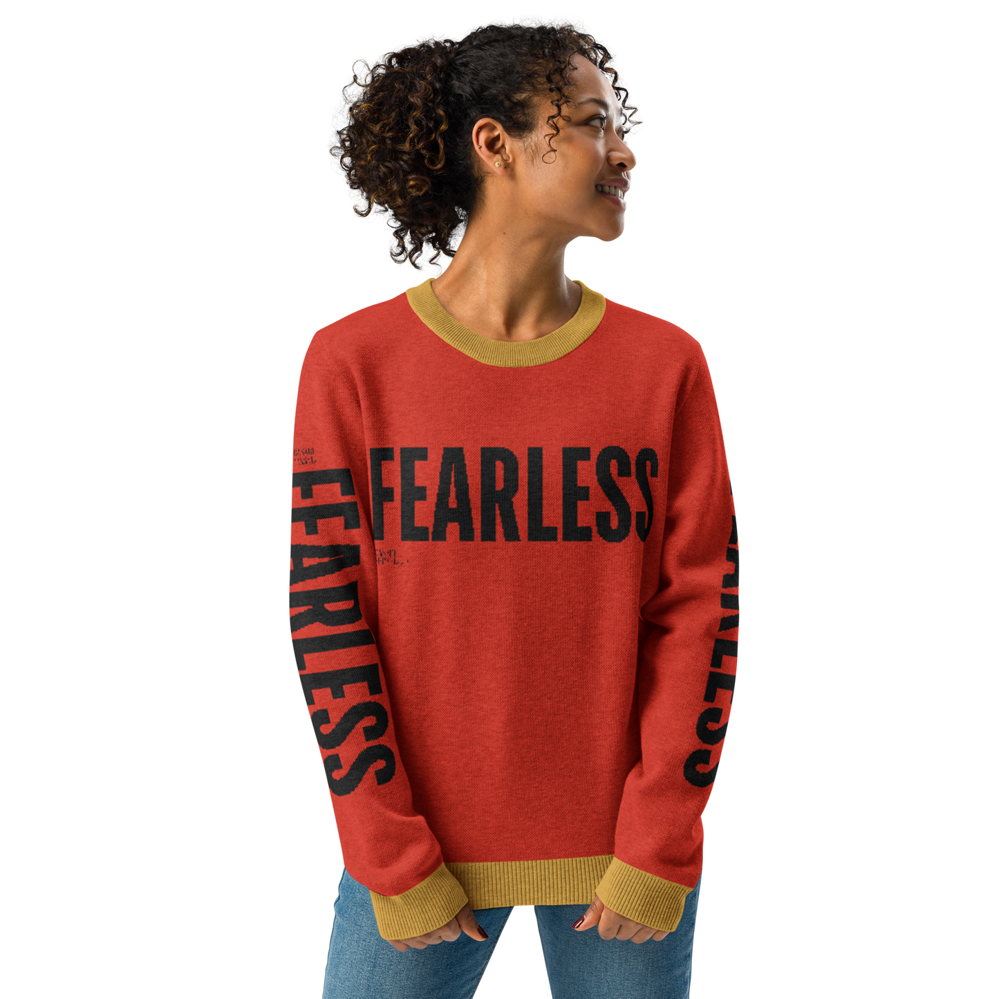 Fearless Knitted crew neck sweater