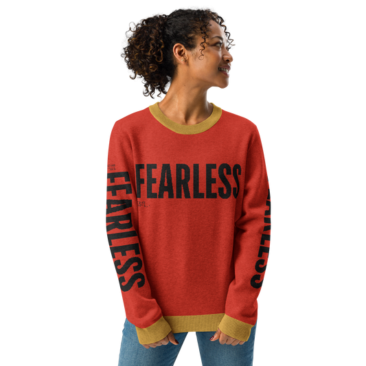 Fearless Knitted crew neck sweater