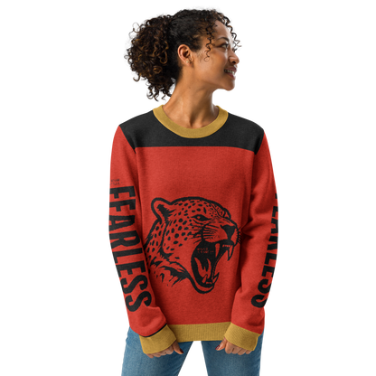 Fearless Knitted Crew Neck Sweater