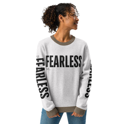 Fearless Knitted Crew Neck Sweater