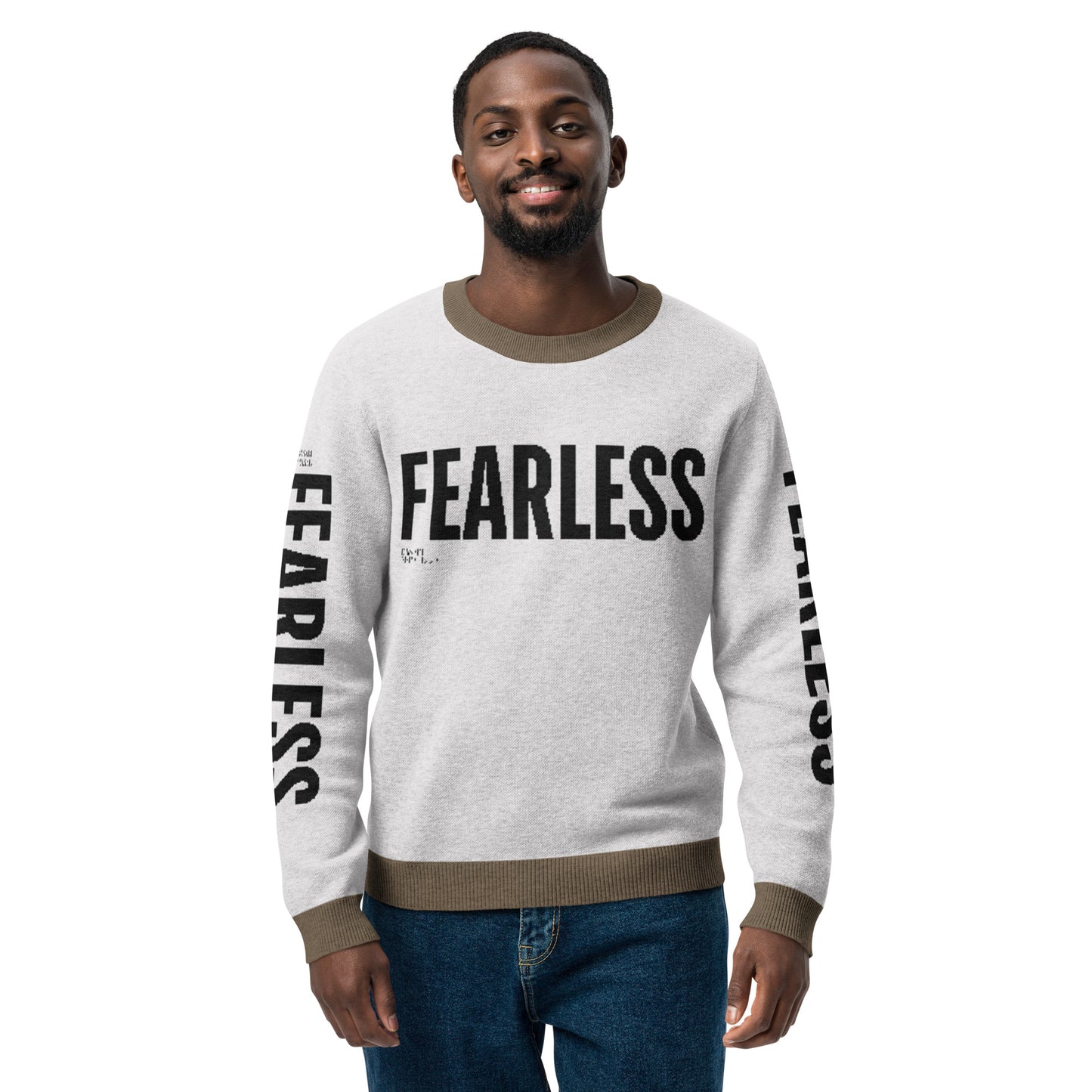 Fearless Knitted Crew Neck Sweater