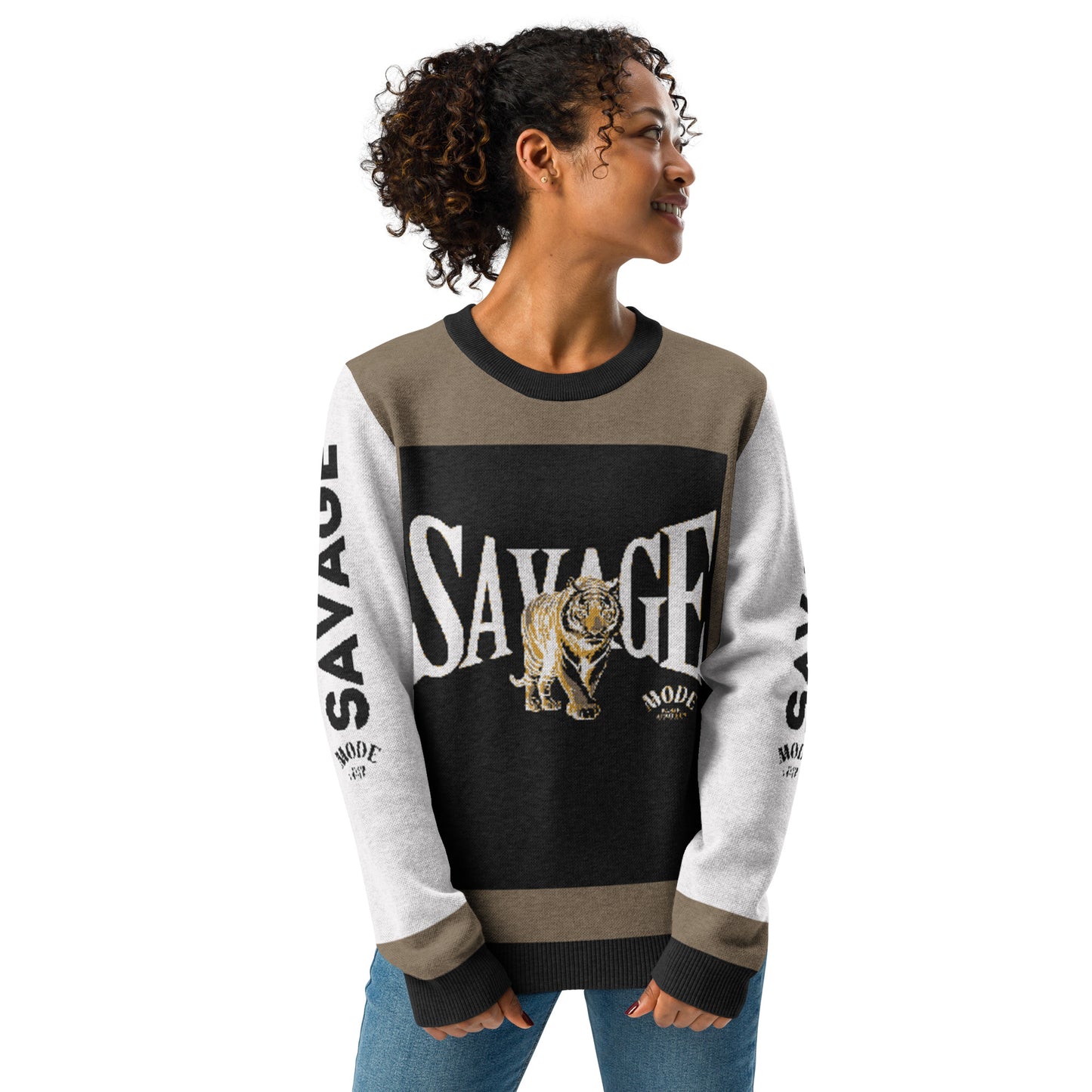 Savage Knitted Crew Neck Sweater