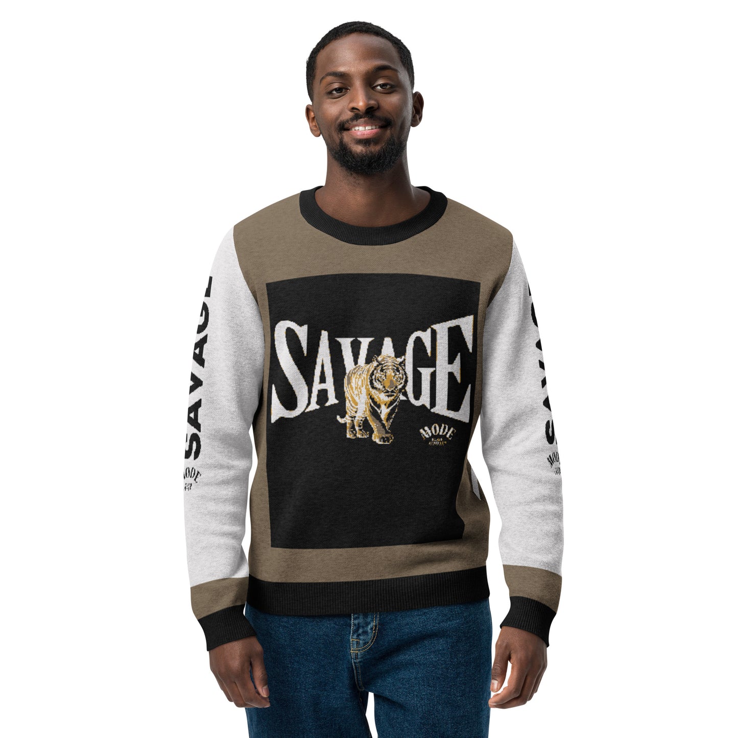 Savage Knitted Crew Neck Sweater