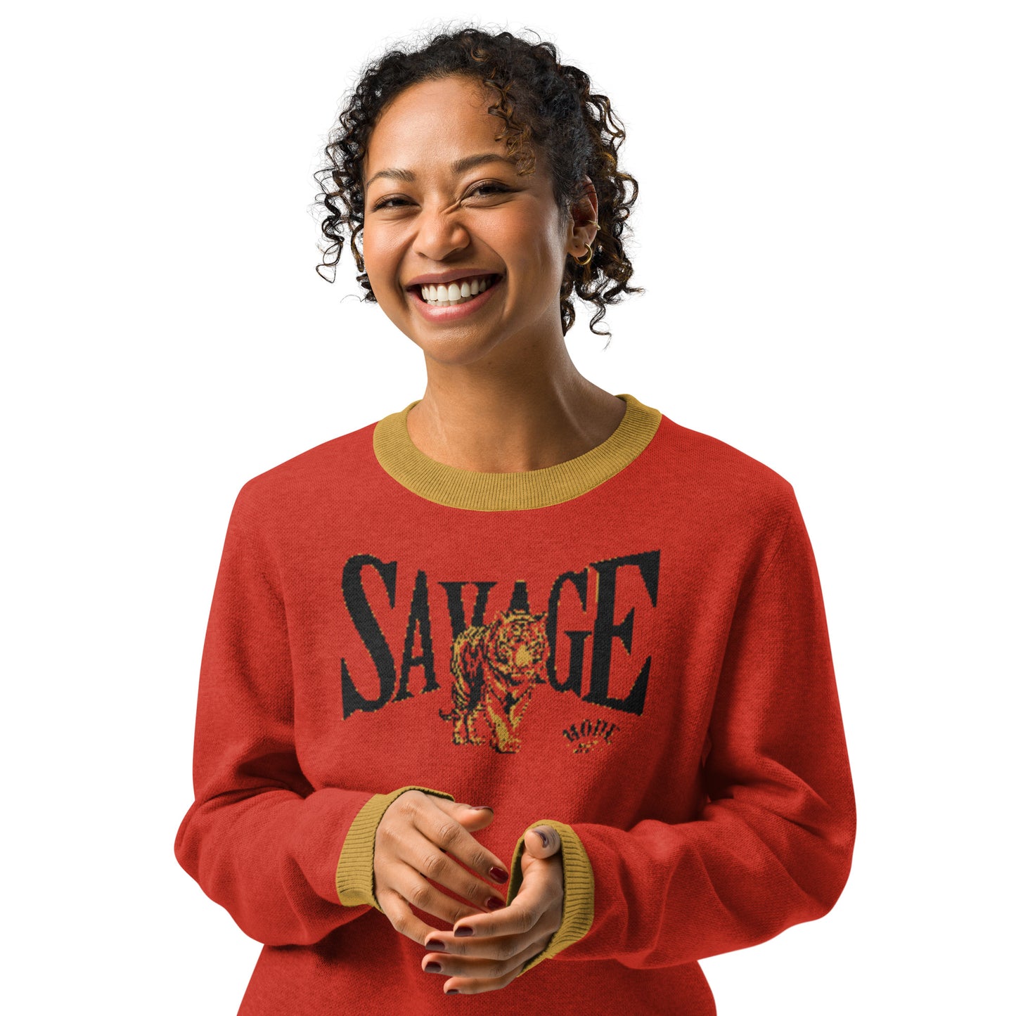 Savage Knitted Crew Neck Sweater