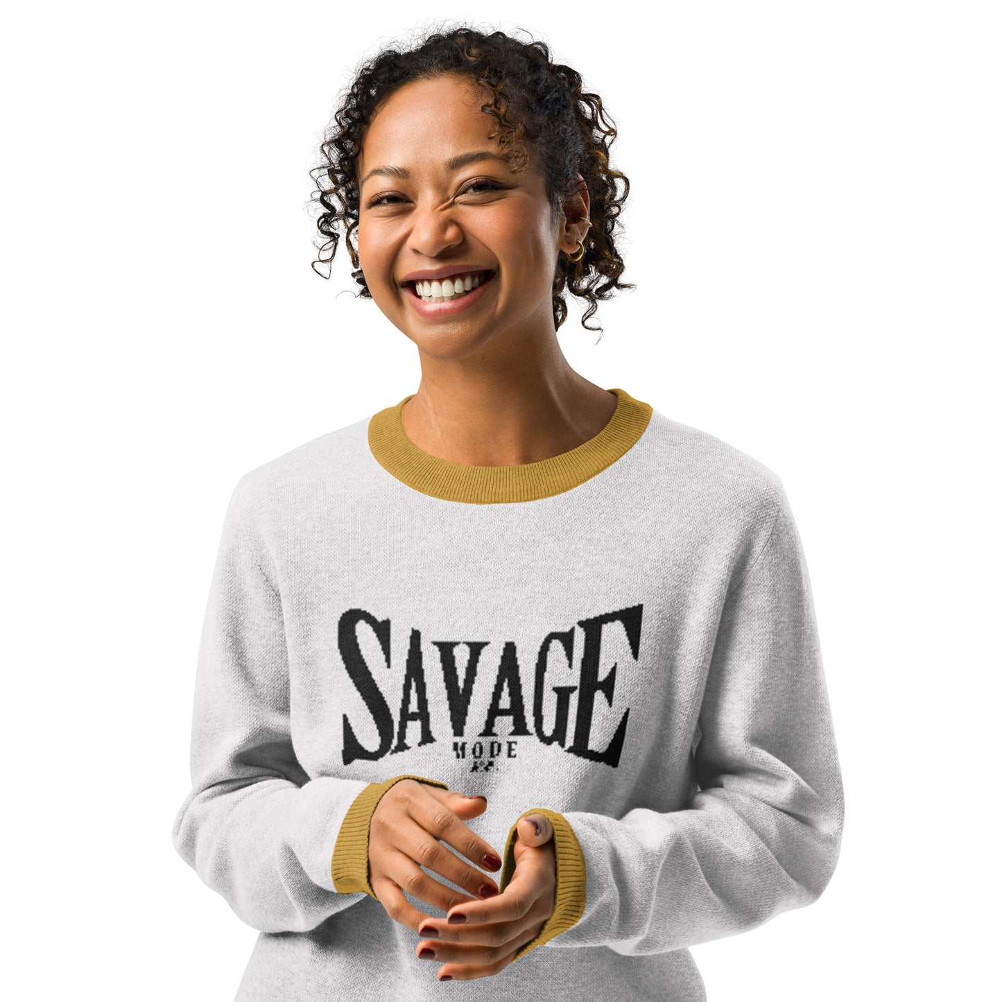 Savage Knitted Crew Neck Sweater