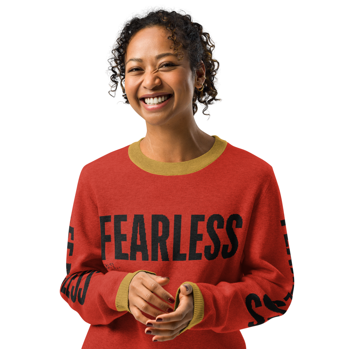 Fearless Knitted crew neck sweater