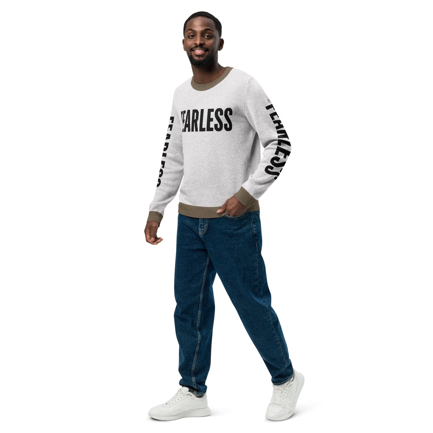 Fearless Knitted Crew Neck Sweater