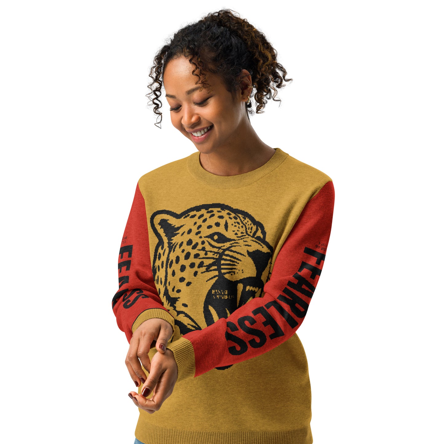 Fearless Knitted Crew Neck Sweater