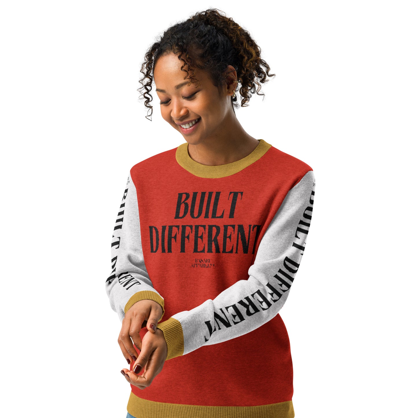 Built Differrent Knitted Crew Neck Sweater