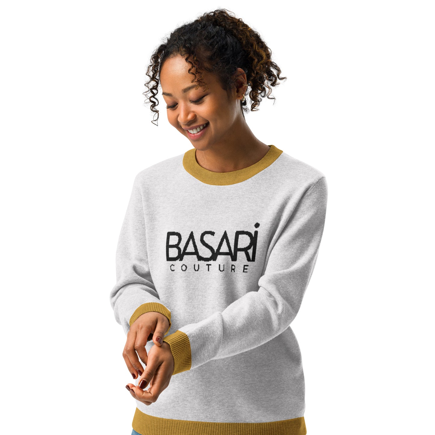 Basari™ Knitted Crew Neck Sweater