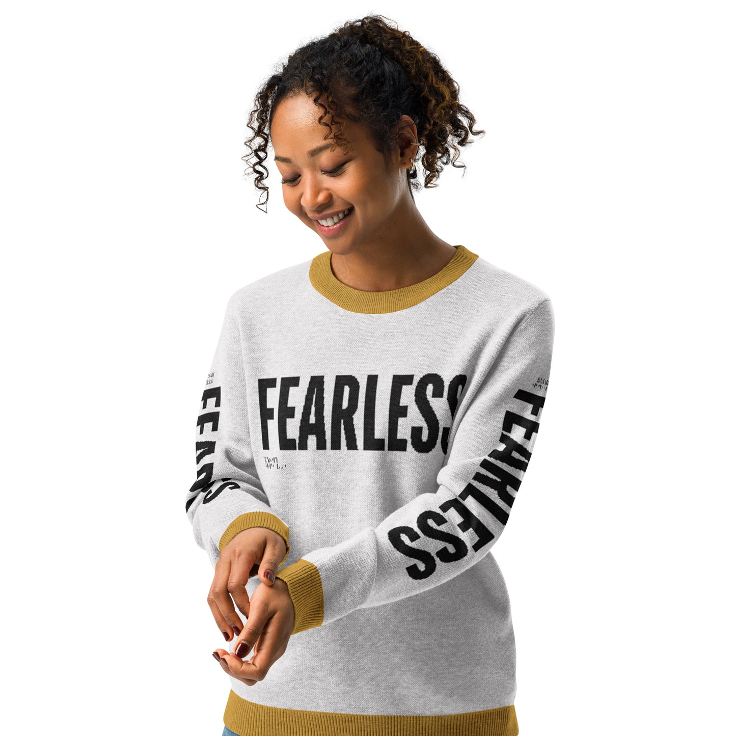 Fearless Knitted Crew Neck Sweater