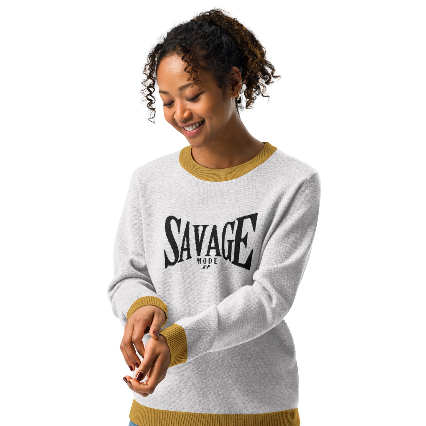 Savage Knitted Crew Neck Sweater