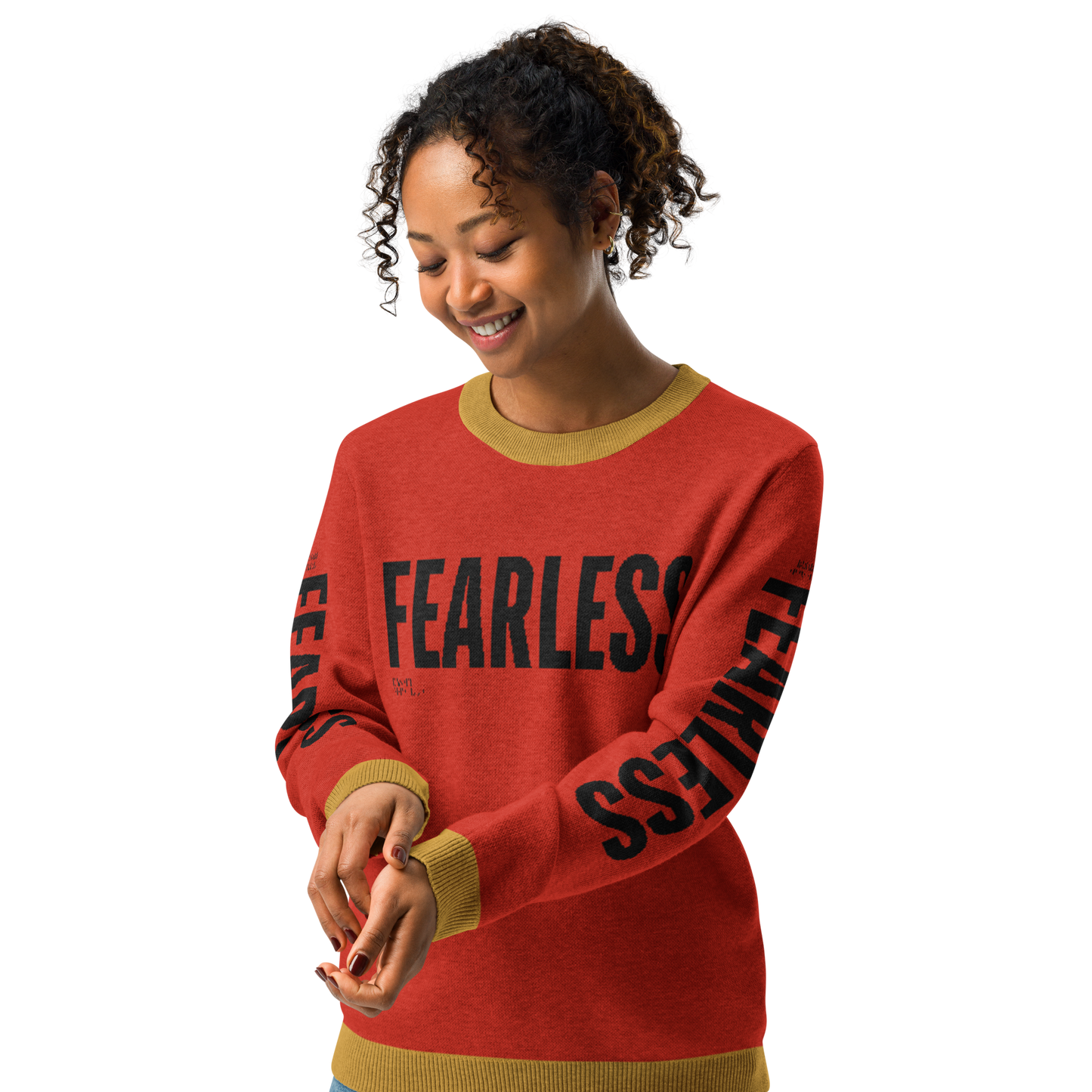 Fearless Knitted crew neck sweater