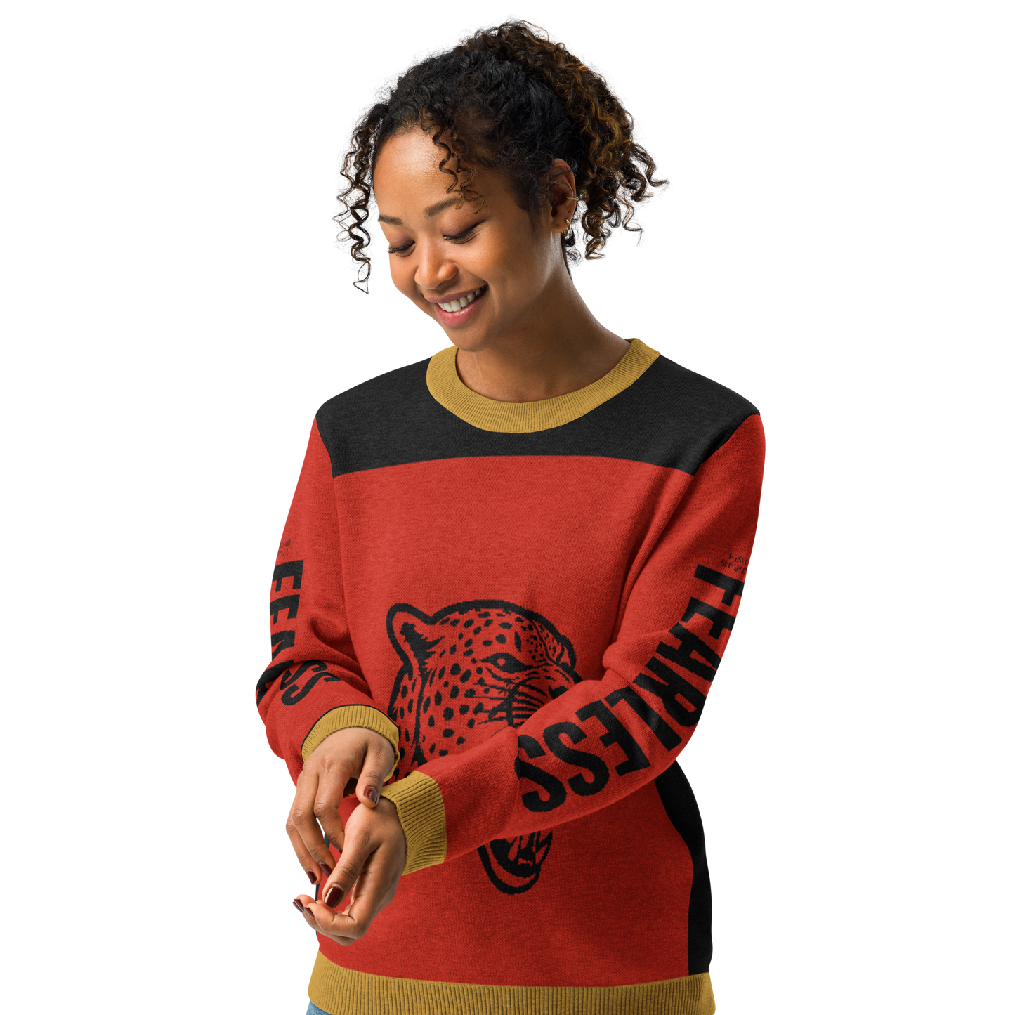 Fearless Knitted Crew Neck Sweater