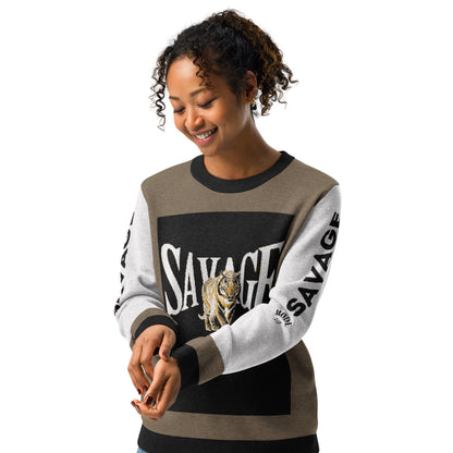 Savage Knitted Crew Neck Sweater