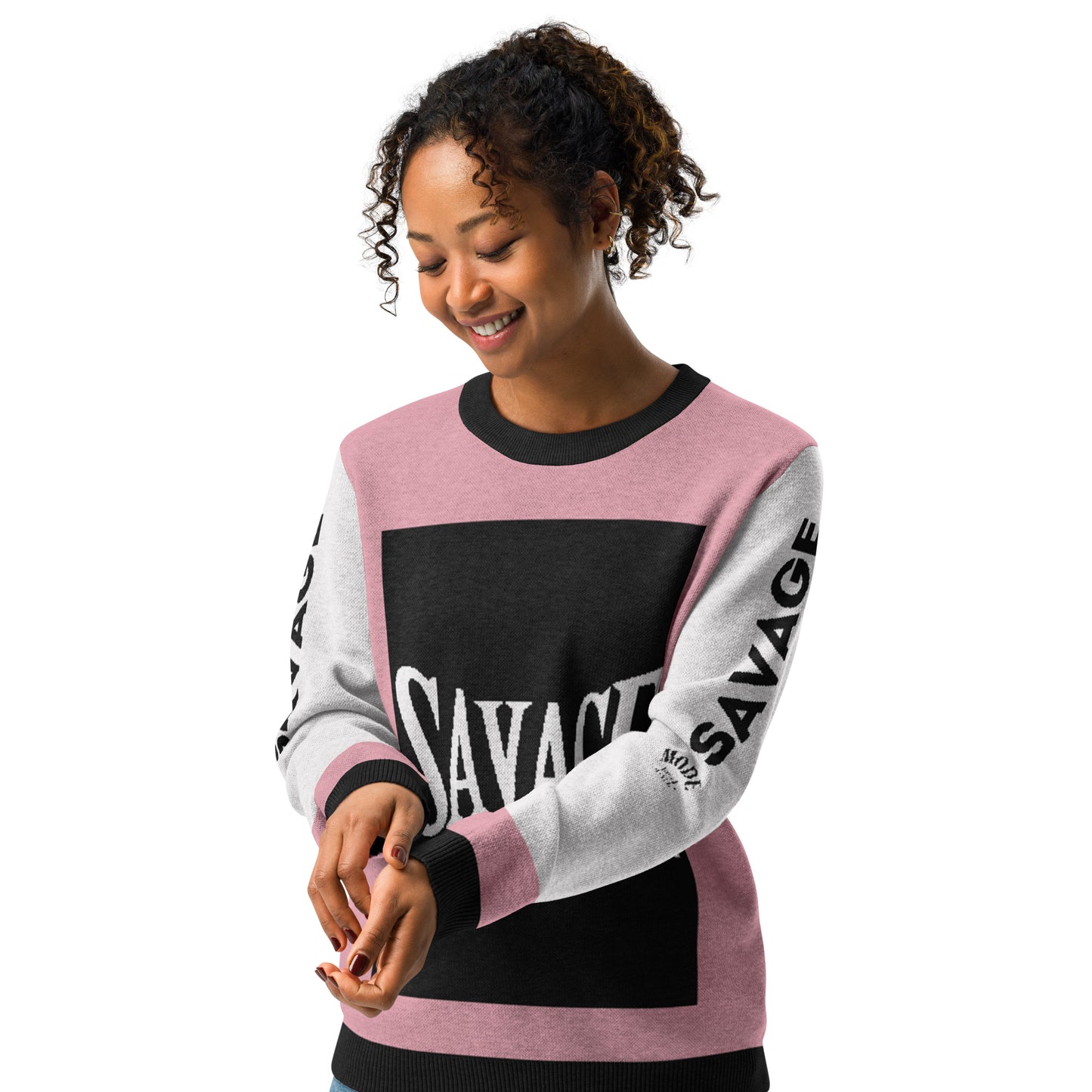 Savage® Knitted Crew Neck Sweater