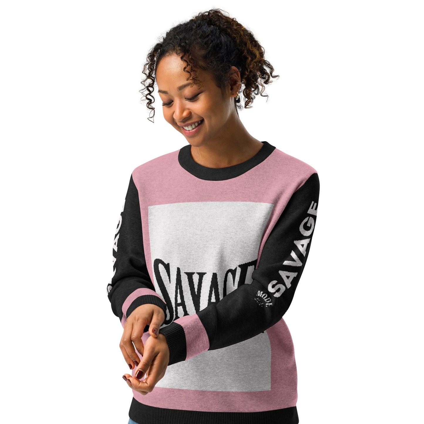 Savage® Knitted Crew Neck Sweater